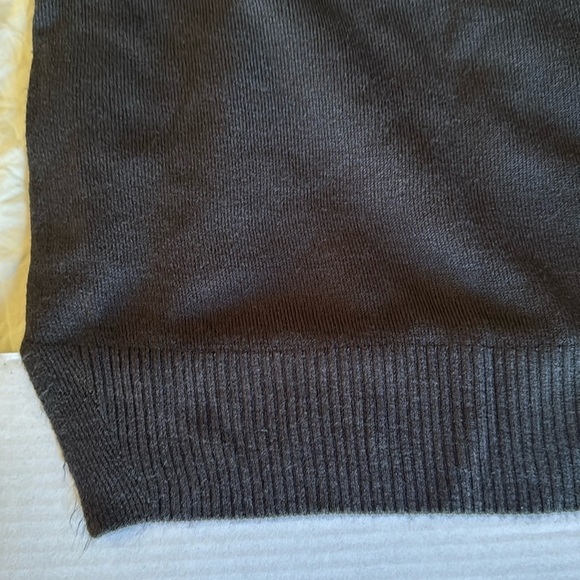 Faded Glory Sweater, Black Soot Color, Embroidered Flower Bell Sleeves. Size S - Picture 6 of 6